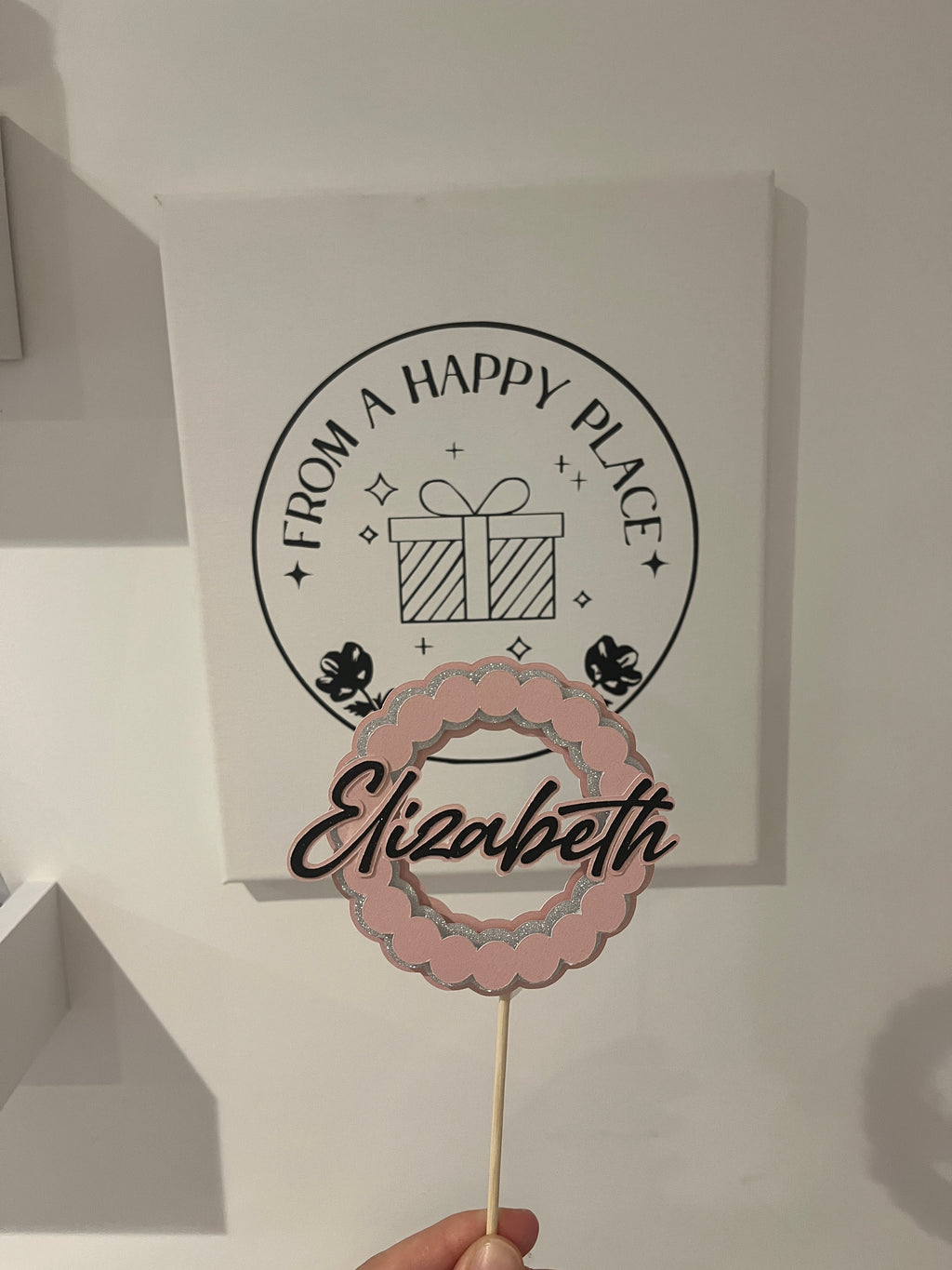 Personalised cake topper