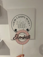 Personalised cake topper