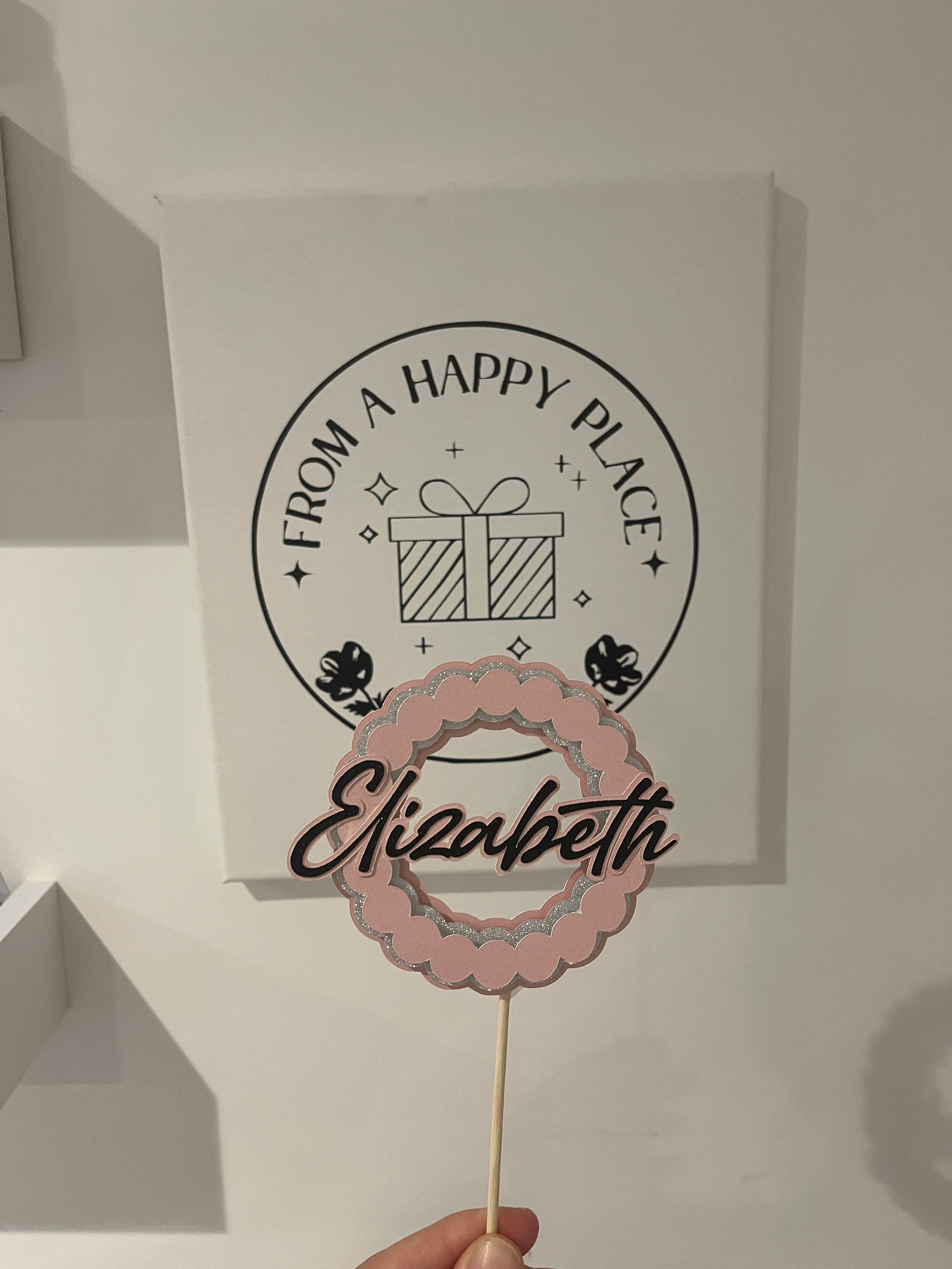 Personalised cake topper