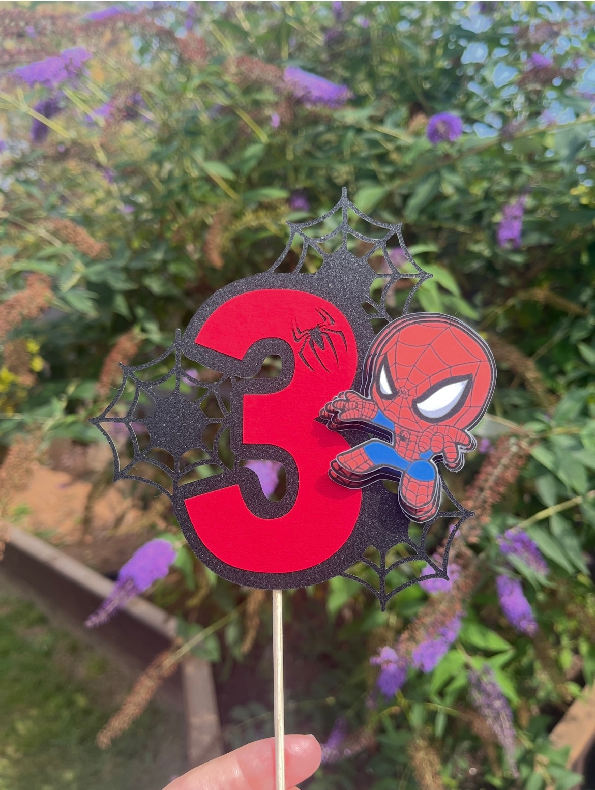 Spidey themed cake topper