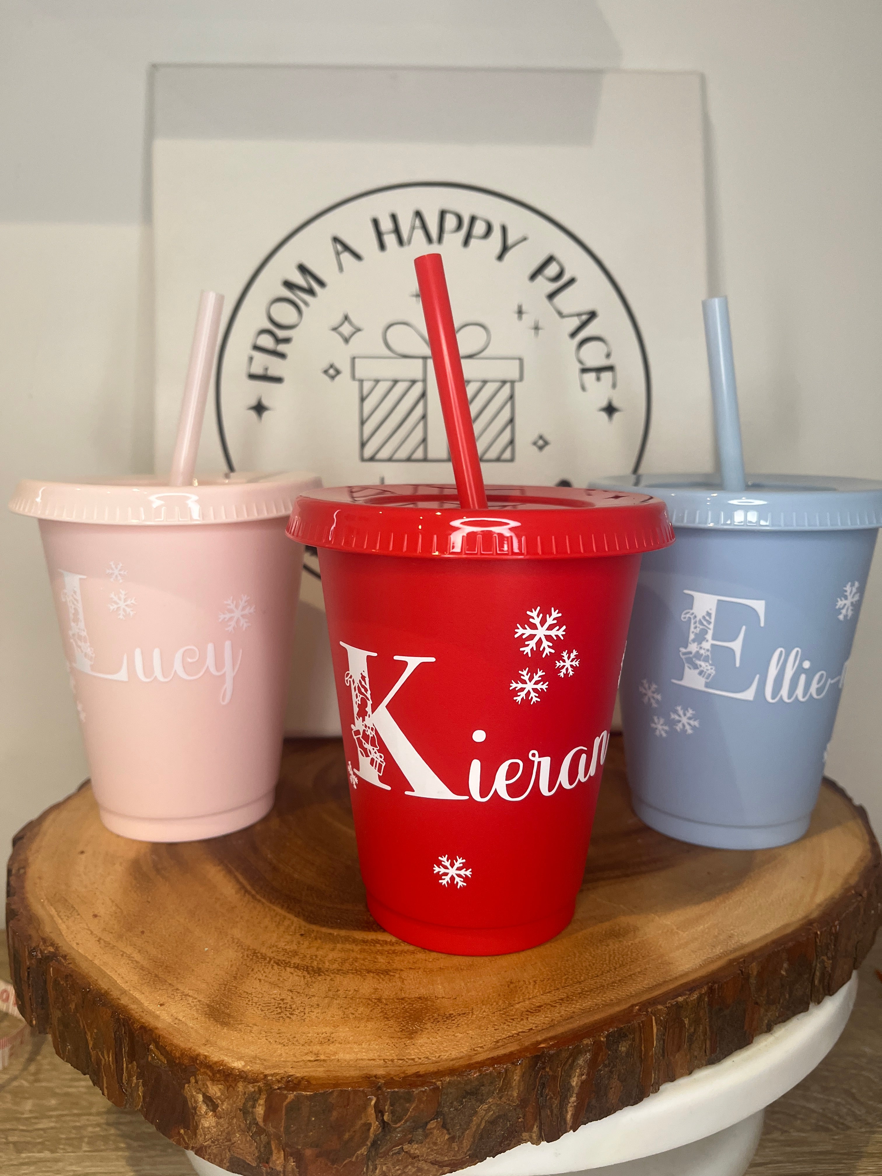 Personalised Christmas cold cups