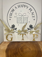 Gold initial with name