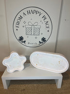 Subtle pink and gold Jewellery tray combo