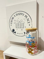 Personalised Christmas gingerbread man cup with lid