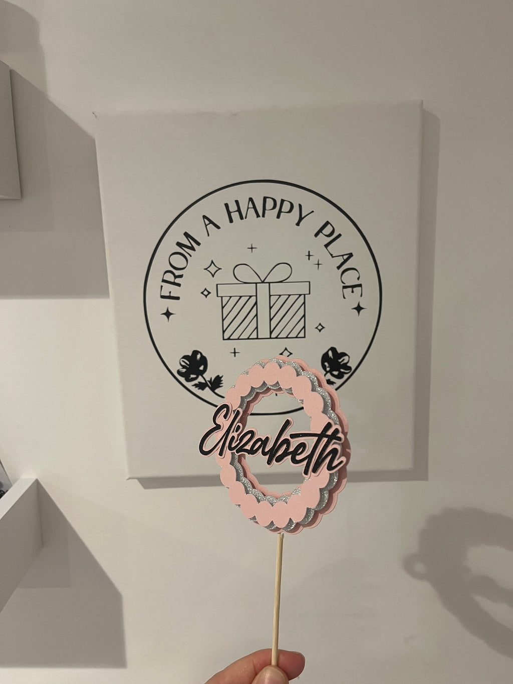 Personalised cake topper