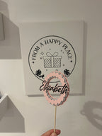 Personalised cake topper