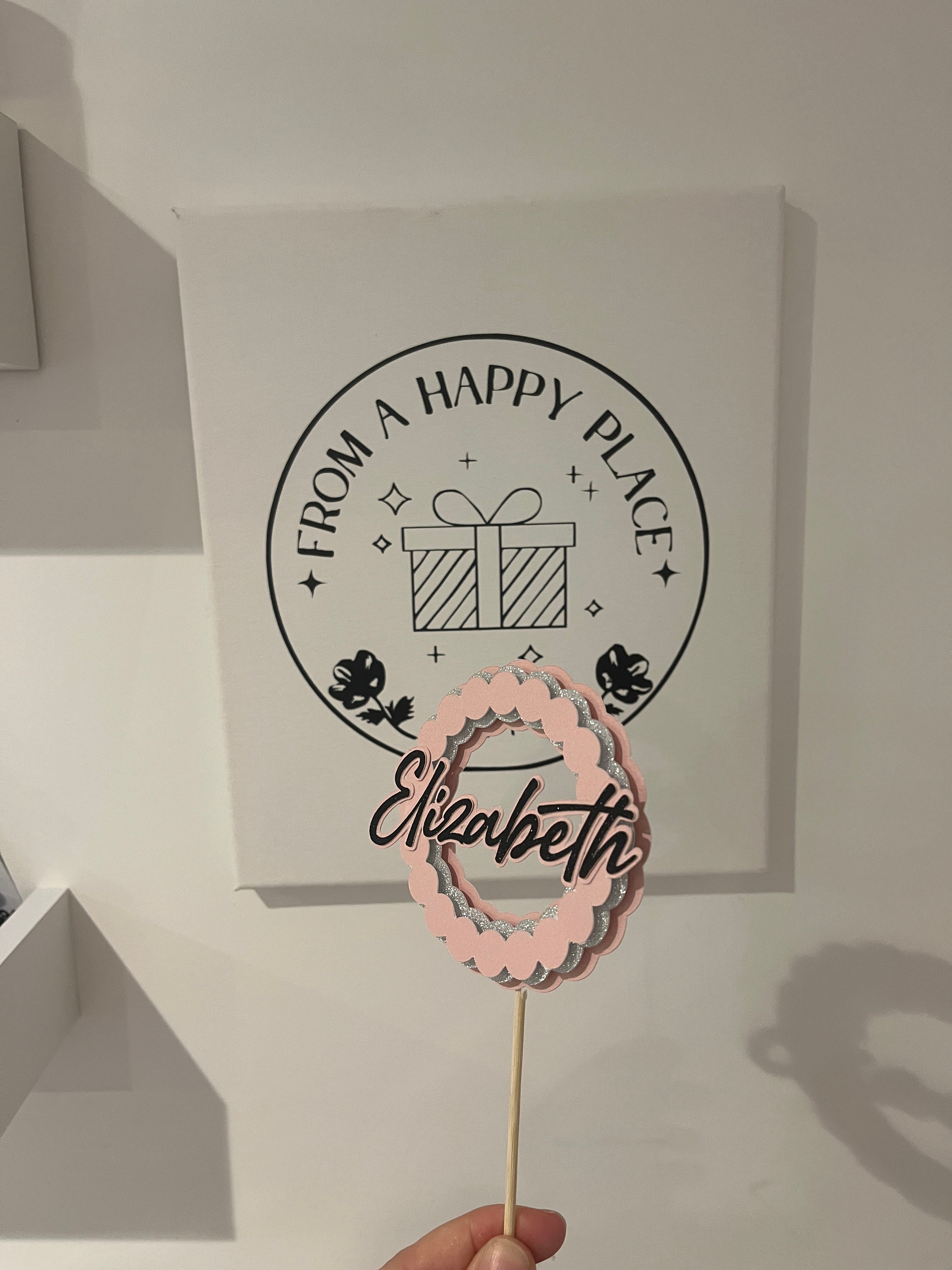 Personalised cake topper