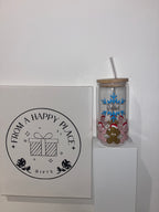 Personalised Christmas gingerbread man cup with lid